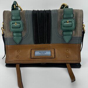 Prada Glace Calf Leather Etiquette Bag